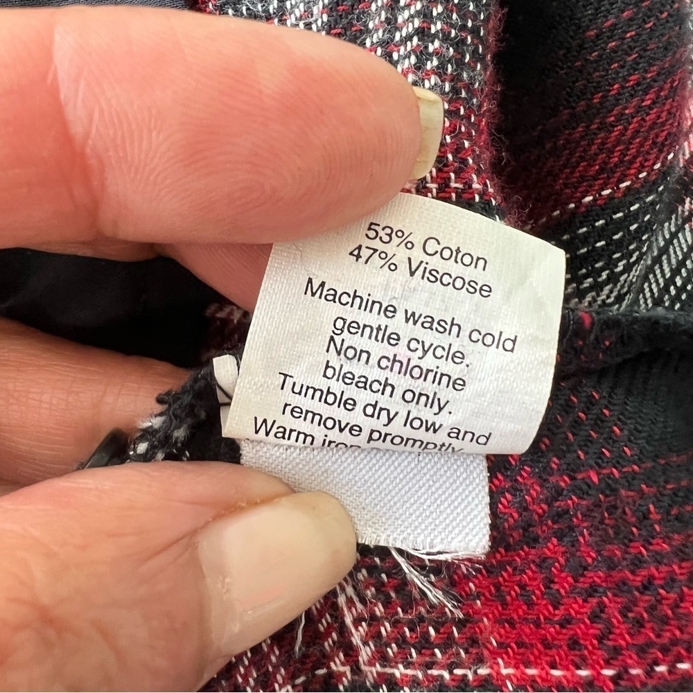 Madewell Courier Shirt Dress M Plaid Pockets Mini - Picture 14 of 14